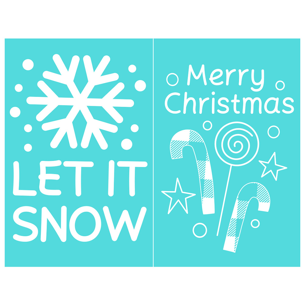 Christmas Silk Screen Printing Stencil Adhesive Mesh Transfer DIY Wood Fabric - Picture 28 of 34