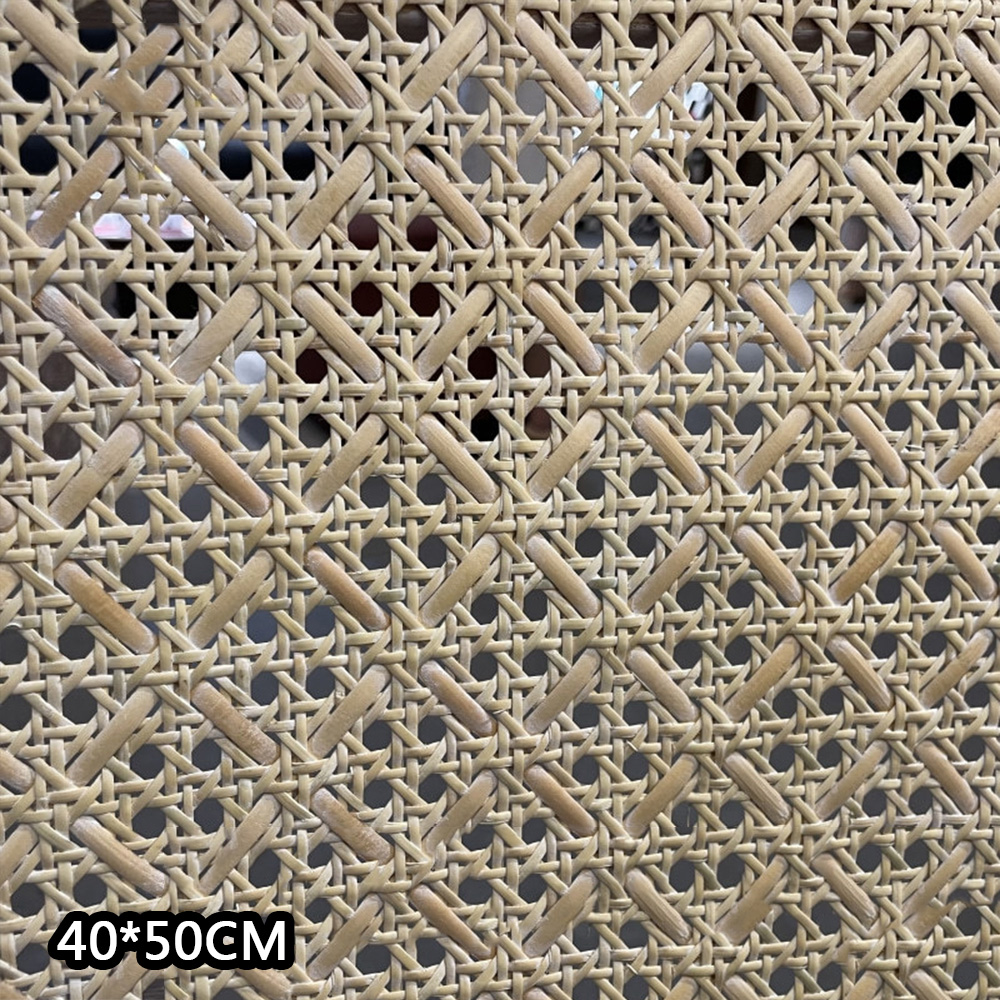 3 Sizes Artificial Rattan Cane Webbing Sheet Panels Material For