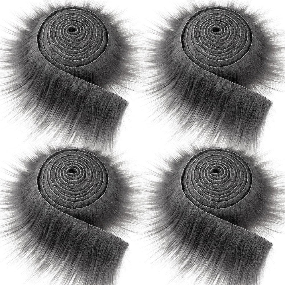1 PCS 9CM*1.5M Faux Fox Fur Fabric Long Hair Fabric Tirms DIY Clothing Coat Hood - Picture 18 of 20