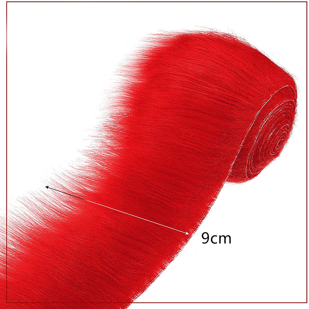 1 PCS 9CM*1.5M Faux Fox Fur Fabric Long Hair Fabric Tirms DIY Clothing Coat Hood - Picture 20 of 20