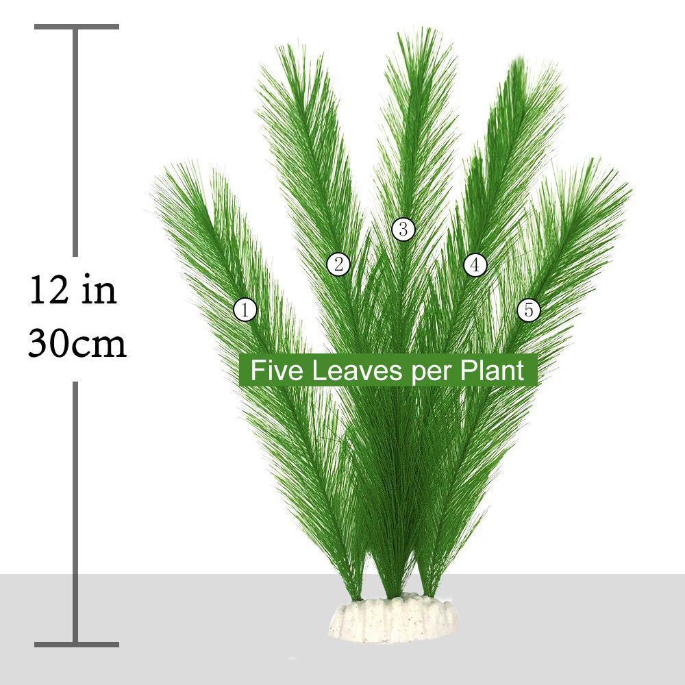 Aquarium Artificial Plant Feather Grass Landscape Water Plants Fish Tank Decor - Picture 13 of 14