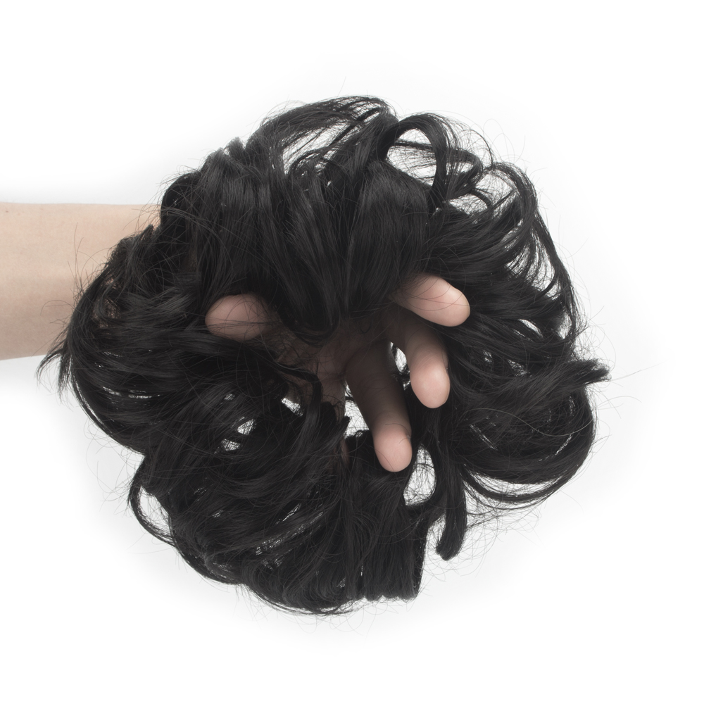 Women Large Thick Curly Chignon Messy Wavy Bun Updo Donut Hair Piece Extensions - Picture 19 of 38