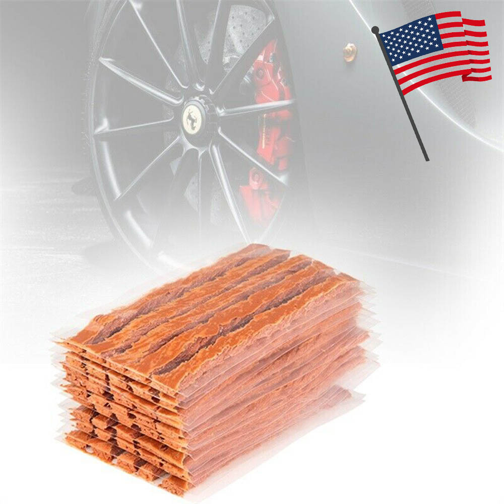 60Pcs Self Vulcanizing Tire Repair Plug Tubeless Seal Patch for Tyre Maintenance