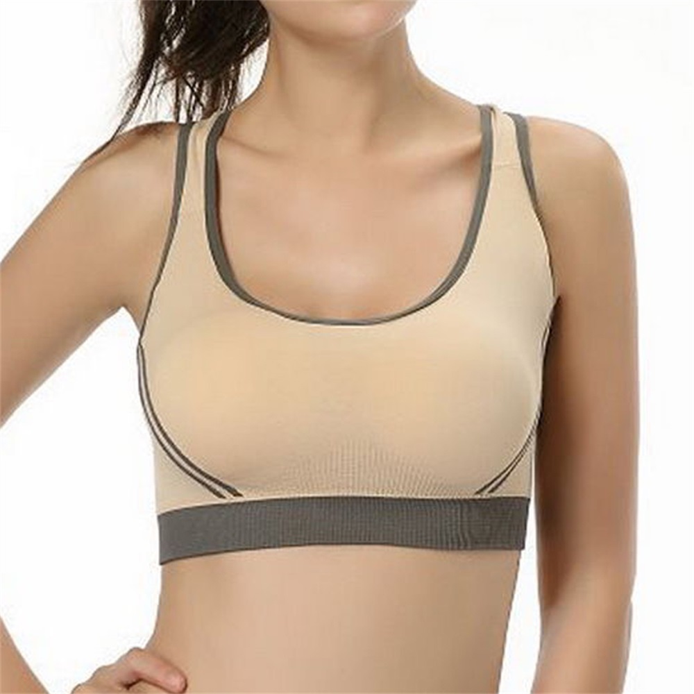 KELYNN Women Anti-Sagging Cotton Sports Bra with Padded for Fitness Yoga  Sports Support Bra New Upgrade US Size, Beige, M price in UAE,  UAE
