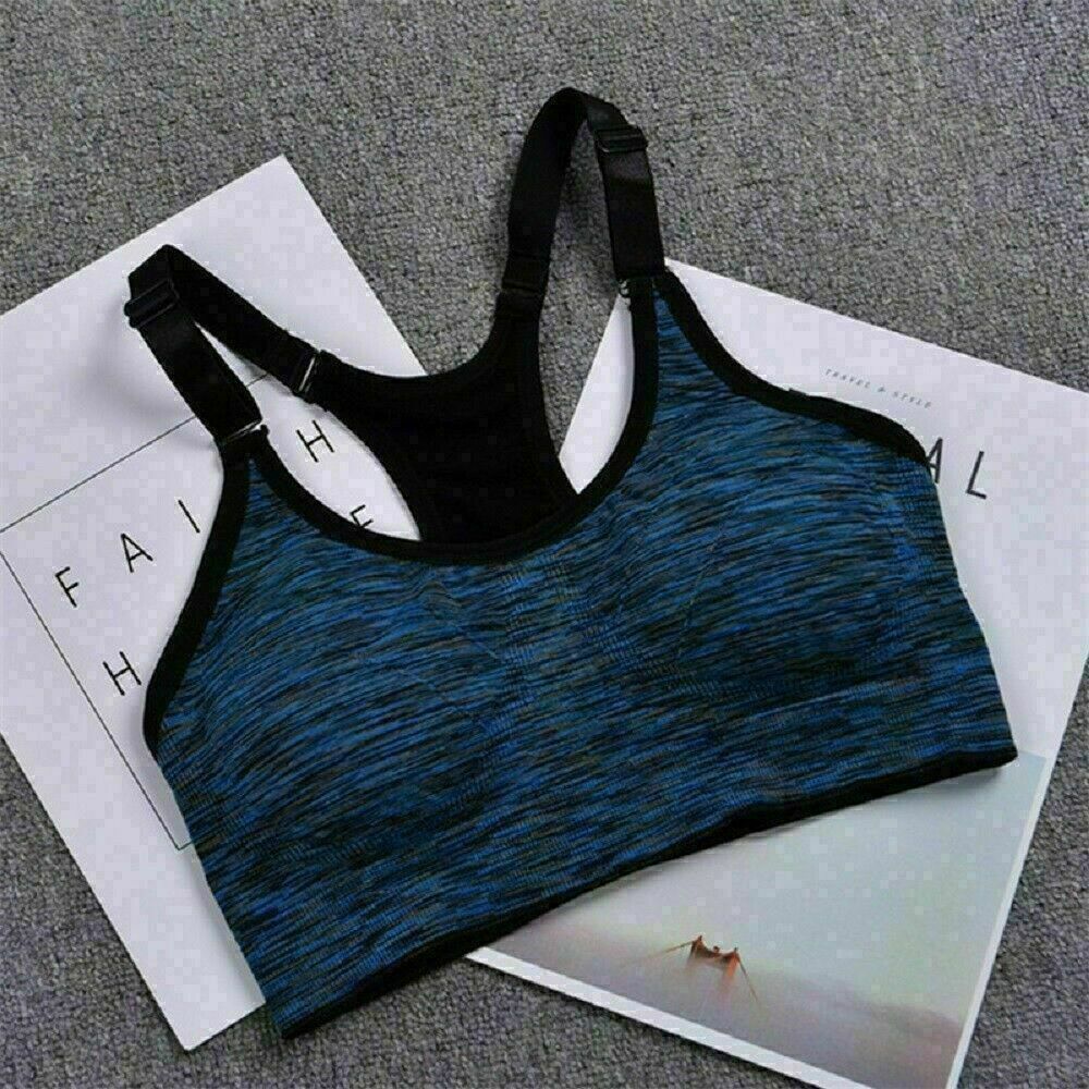 Blue Flame Fire Womens Sports Bra Padded Workout Slimming Tank Tops for  Women with Built in Bra U Neck Fitness XL Size Running Yoga Top