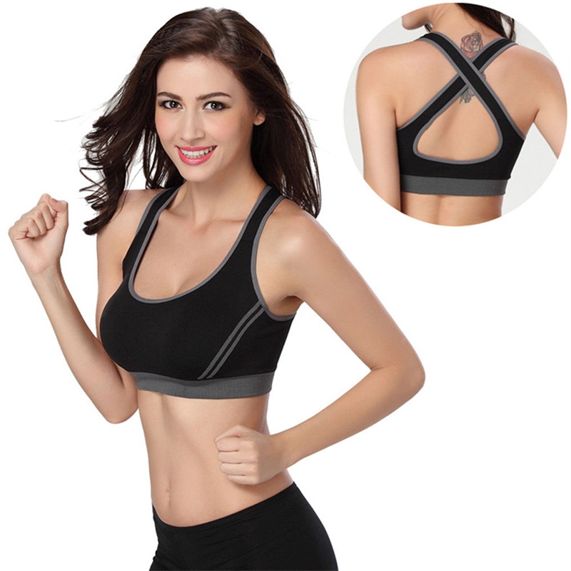 Buy ASJAR Women's Padded Camisole Top Bra Yoga Sports Bras Gym Workout Tank  Free Size (Pack of 1) (Black) at