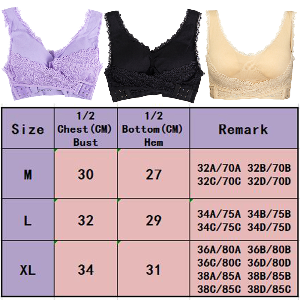 US Women Sports Bra Front Cross Side Buckle Lace Yoga Comfort Stretch Bralette - Picture 25 of 56