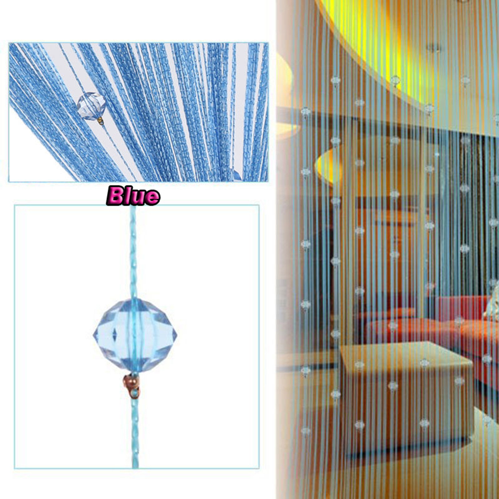 Luxus Vorhänge Perlen Fensterschnur Quaste Perlen Vorhang Perlenvorhang 2*1m USA - Bild 3 von 11
