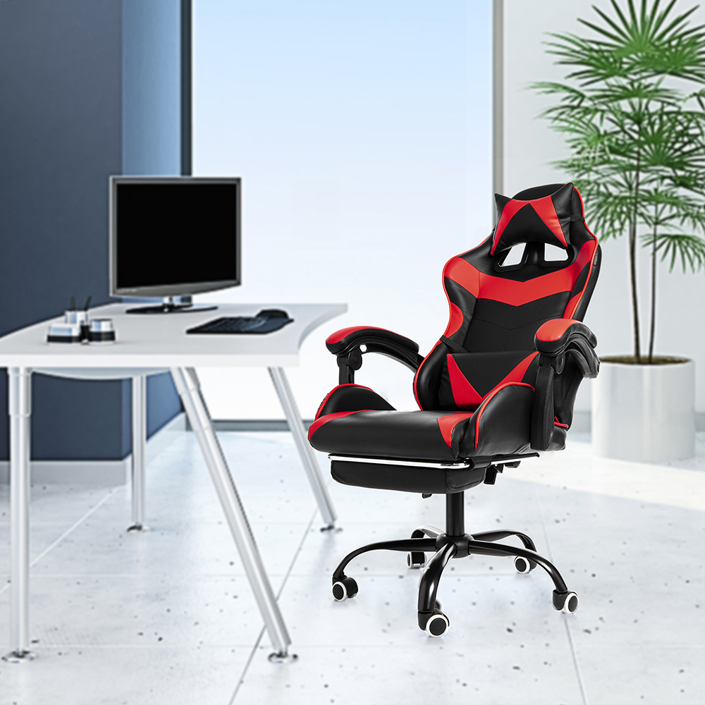 Gaming Chair Massage Office Chair Ergonomic Adjustable ...