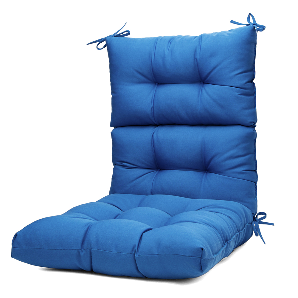 Outdoor Indoor High Rebound Foam High Back Dining Chair Cushion Patio