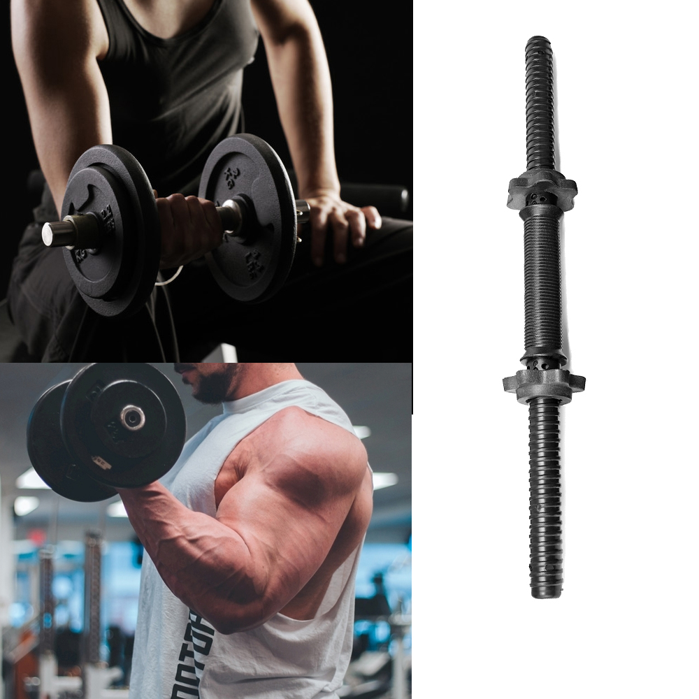 Adjustable Dumbbell Bar 1 inch Threaded Barbell Handles Home Gym