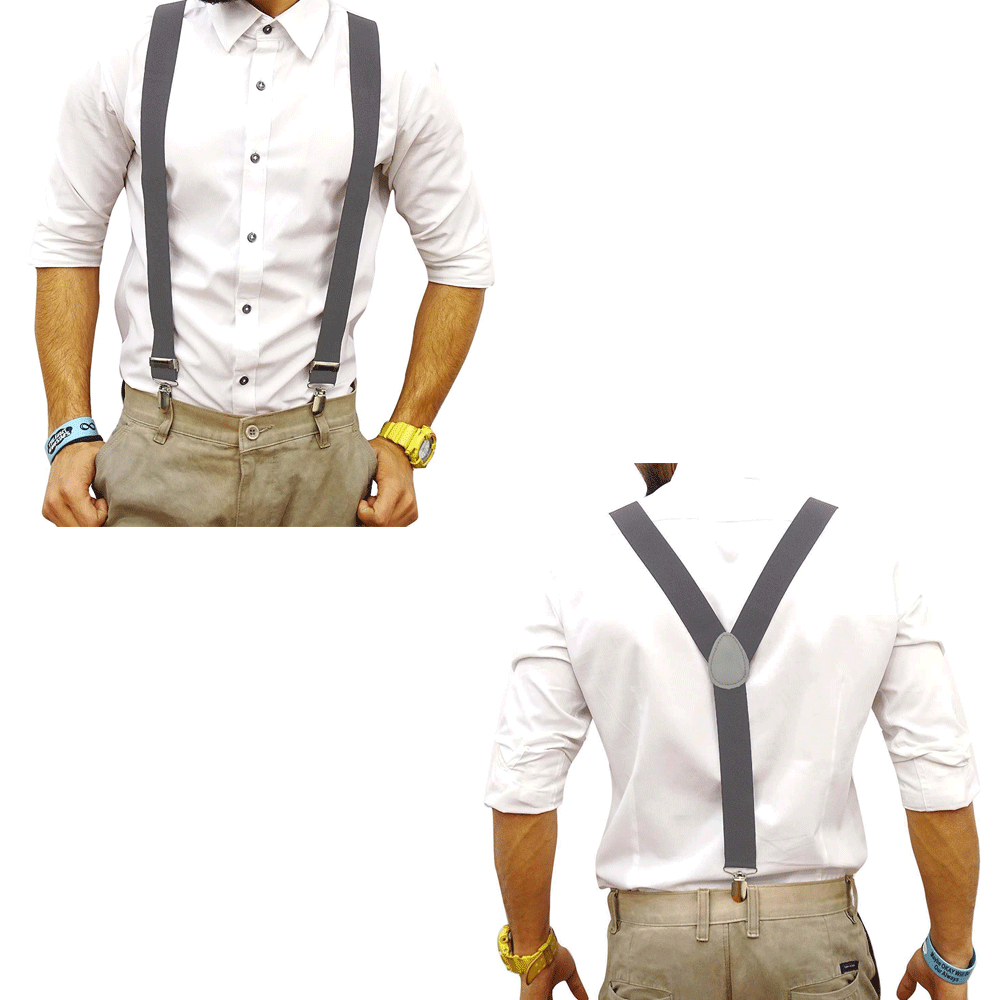 NEW Men Fashion Suspenders for Men Elastic Adjustable Straps
