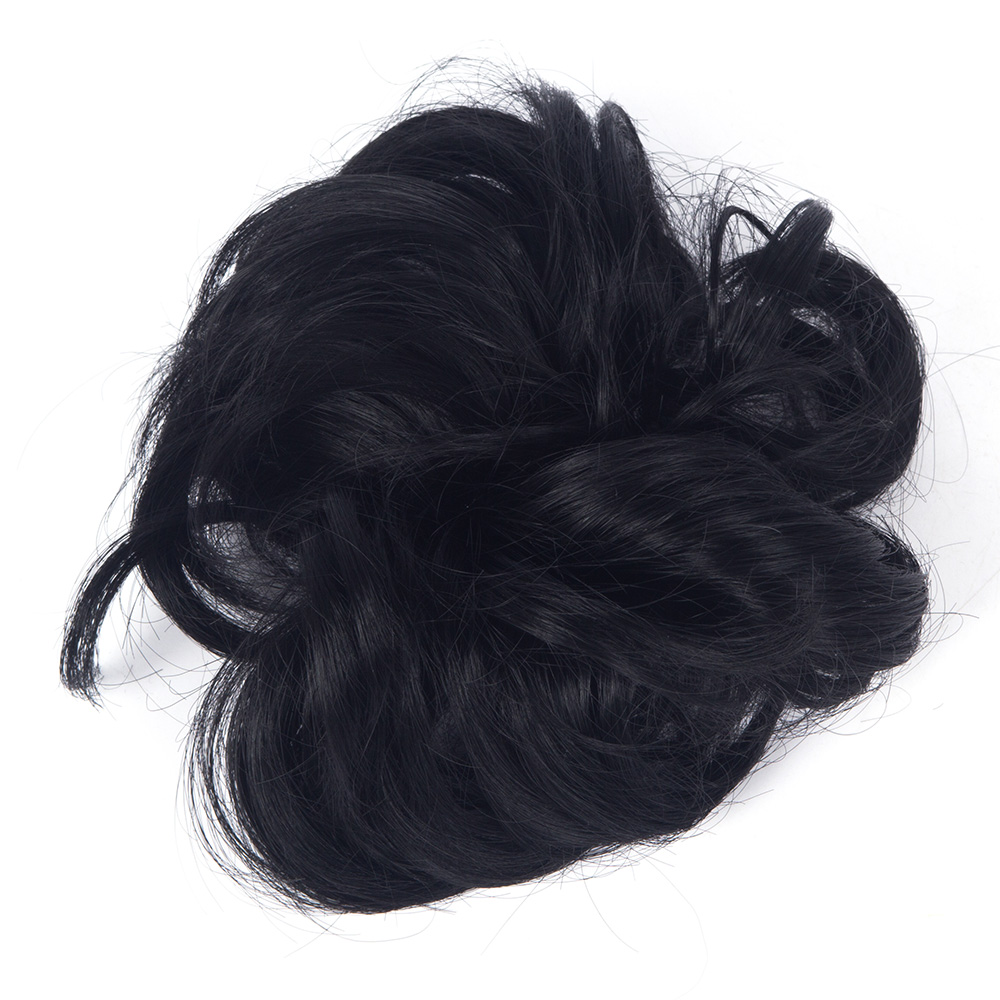 Hair Bun Curly Ponytail Scrunchie Claw Comb Messy Extensions Natural Hair Piece