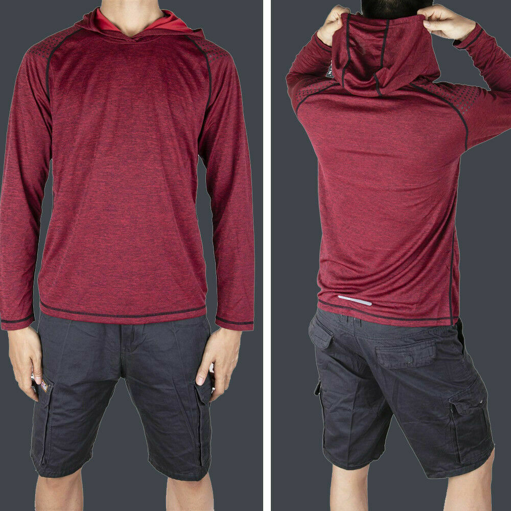 Men's Teen Workout Casual Hooded Sweatshirts Hoodies Pullover Long Sleeve Hoodie - Picture 14 of 19