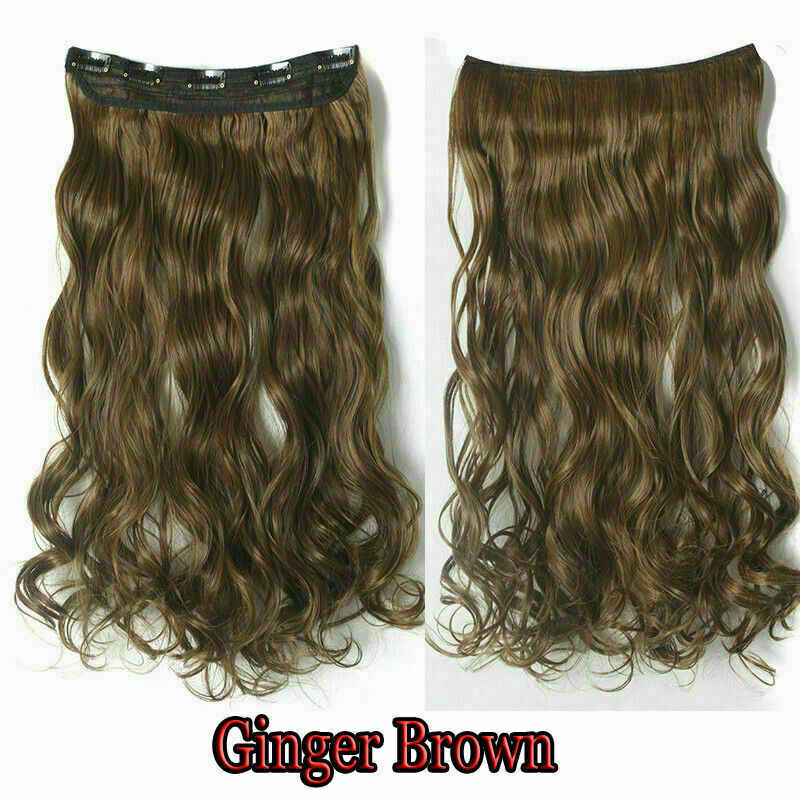 5 Clip 100% Natürliche Echthaar Extensions Vollkopf Ombre Glatt Schwarz Blond - Bild 12 von 35