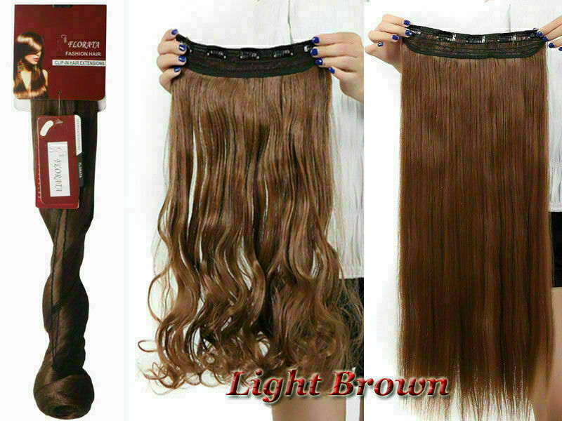 5 Clip 100% Natürliche Echthaar Extensions Vollkopf Ombre Glatt Schwarz Blond - Bild 15 von 35
