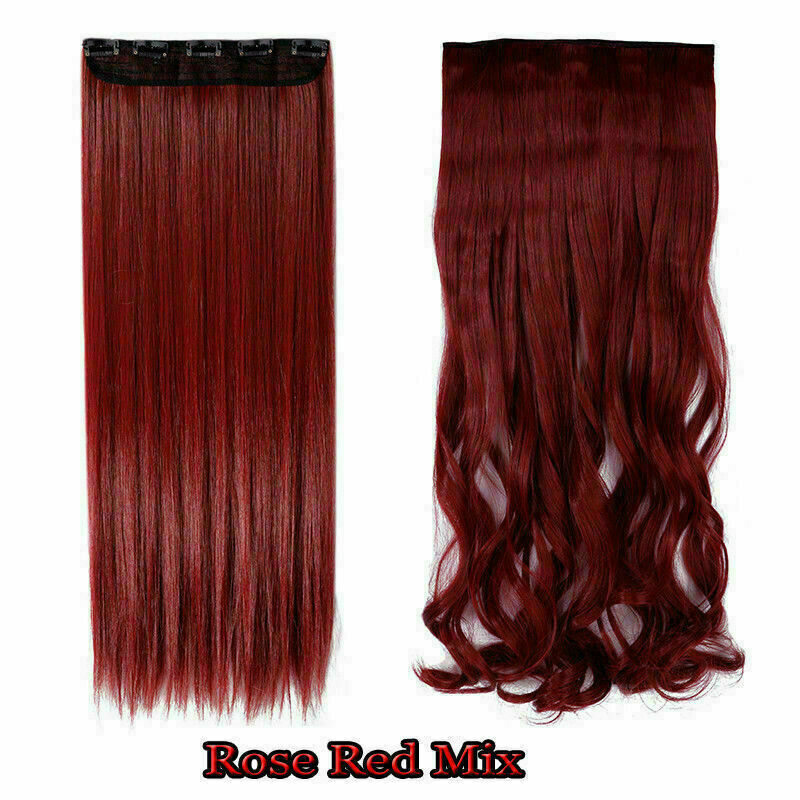 5 Clip 100% Natürliche Echthaar Extensions Vollkopf Ombre Glatt Schwarz Blond - Bild 27 von 35