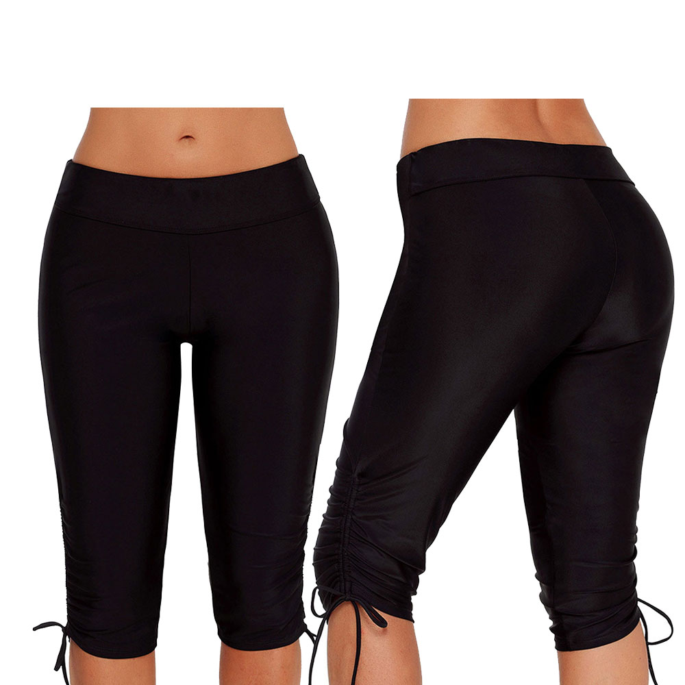 Womens Shorts Bikini Rash Guard Capris Quick Dry Pants Swimming Surf Legging New - Picture 13 of 20