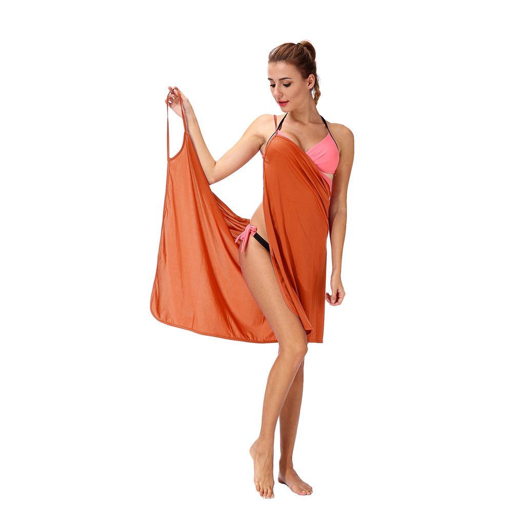 Womens Bikini Cover Up Spaghetti Strap Backless Beach Dress Swimwear Loose Sun - Picture 30 of 34
