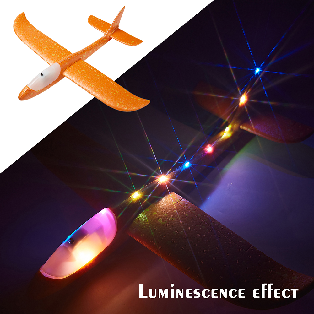 18.9" Large Throwing Foam Plane Flying Gliders Launch Model Airplane Kid Toy - Picture 18 of 18