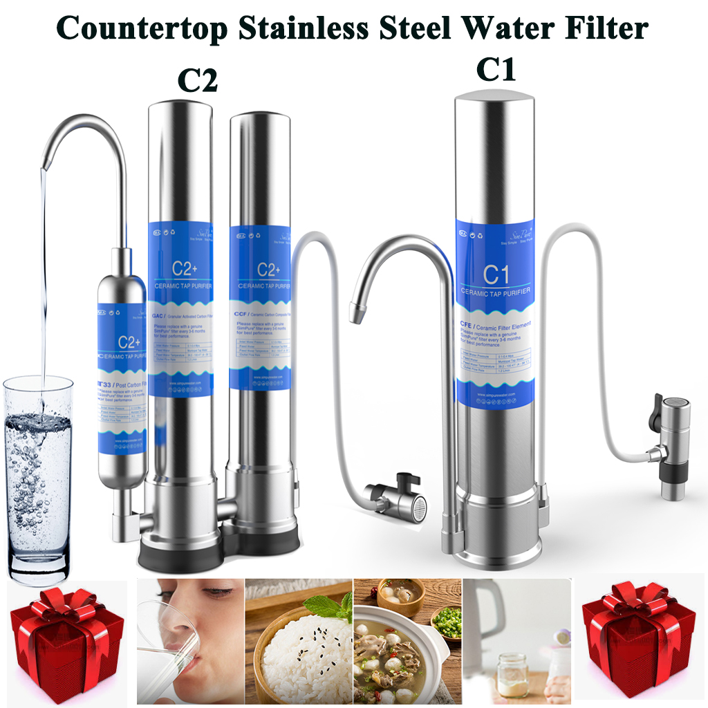 C1 C2countertop Drinking Water Filter Portable Filtration System