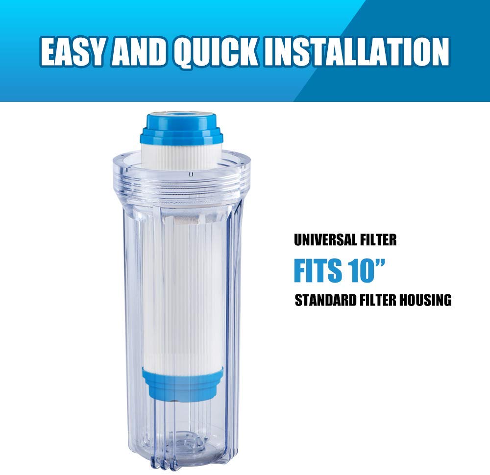 2.5x10" Granular Activated Carbon Water Filter GAC Replacement for RO