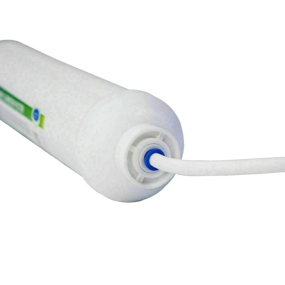 3 Pack Post Carbon Inline Water Filter Quick Connect 1/4" NPT Fridge