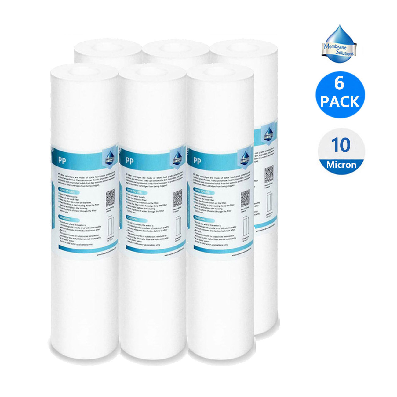 5 Micron 10 x 2.5 Whole House Sediment Water Filter Replacement Cartridge Compatible with Any 10 inch RO Unit Culligan//Pentek P5 Dupont WFPFC5002 RS14 WHKF-GD05 3-Pack Aqua-Pure AP110 CFS110