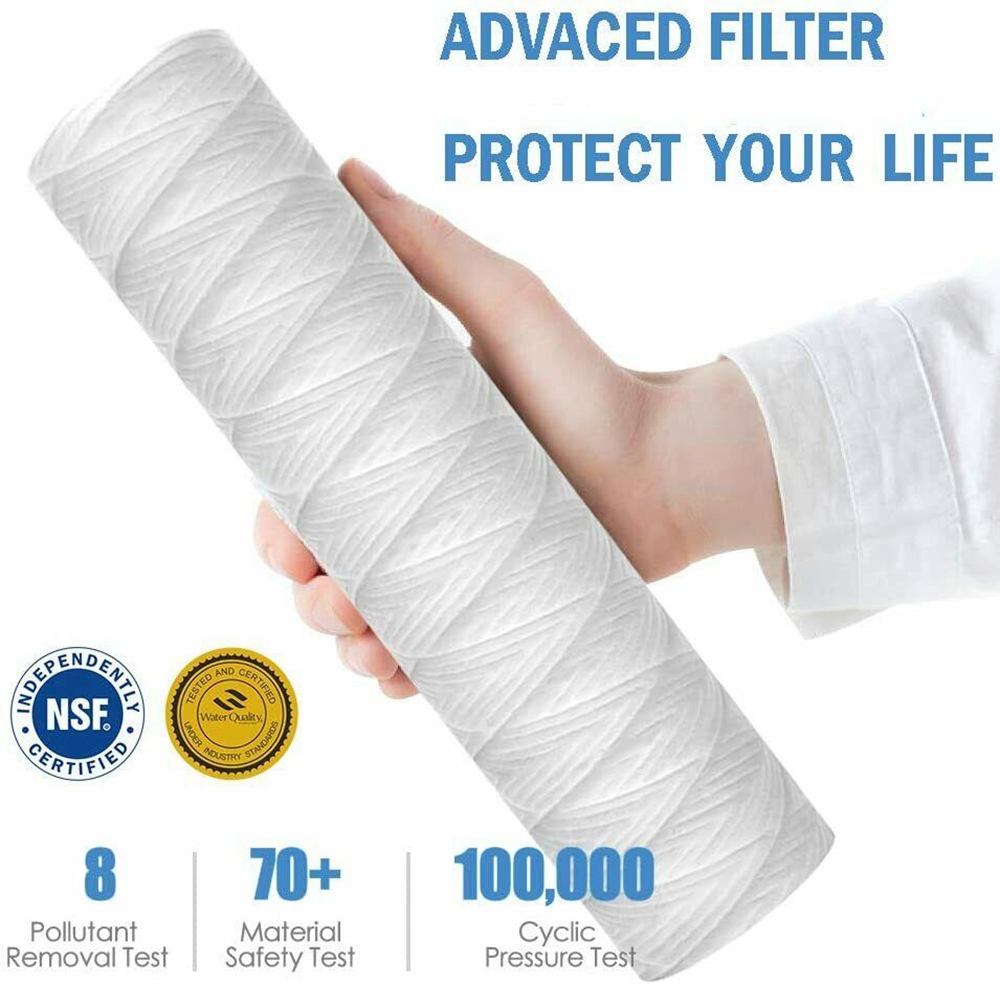 25 Pack 10 Micron 10"x2.5" String Wound Water Filter Universal 10 inch Cartridge eBay