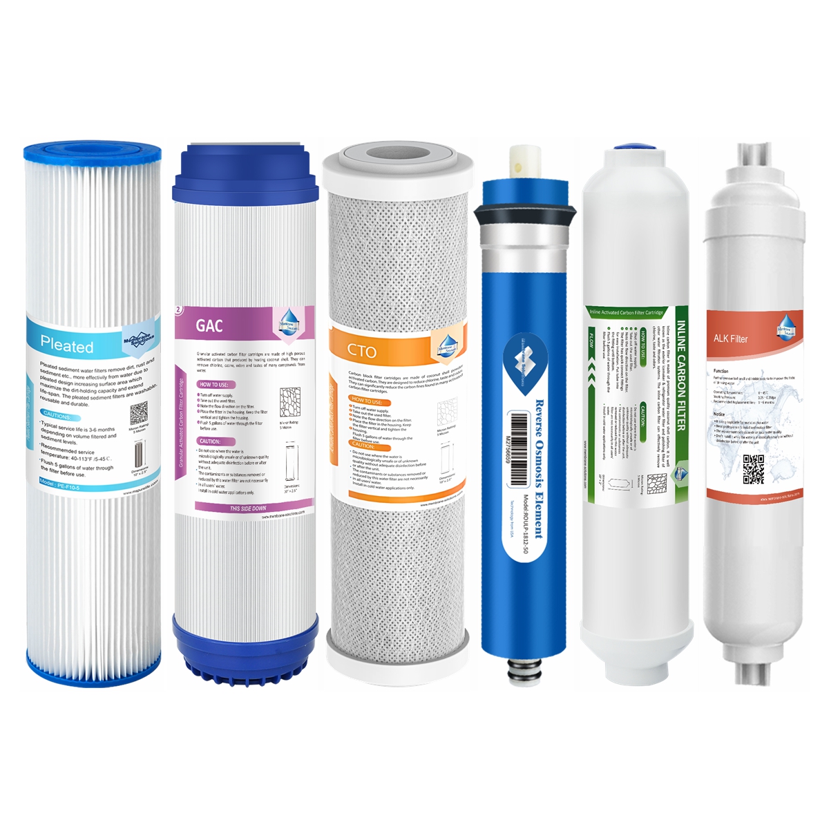 3/4/5/6 Stage 50 GPD Reverse Osmosis Water Filter Drinking Purifier Replacement