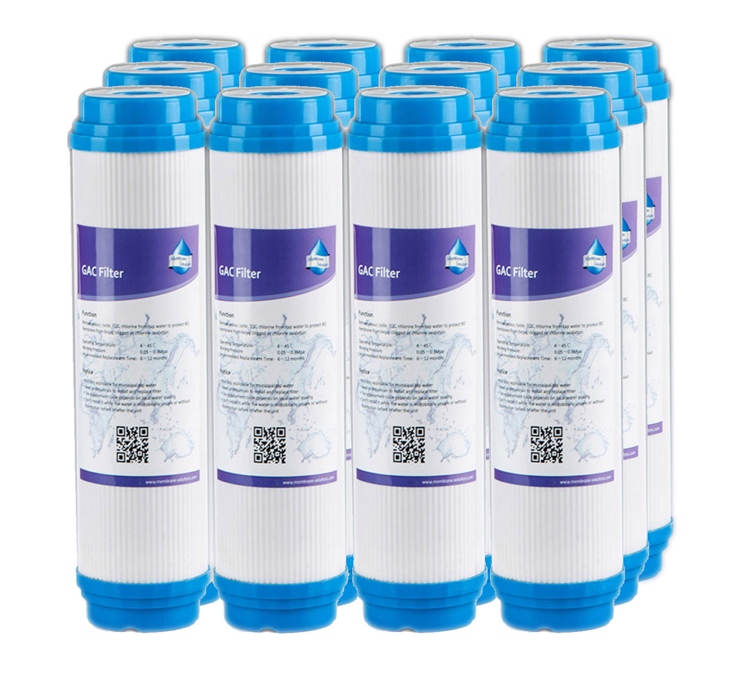 Filtri Per Acqua Sedimenti 10x2.5 Pollici &ndash; Pacco Da 6 &ndash; Compatibili Con 3M, GE, Culligan &ndash; Rimuove Sabbia E Ruggine