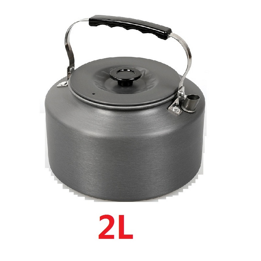 0.8/1.1/1.2/1.6/2L Outdoor Camping Teapot Kettle Water Hiking Survival  Cookware