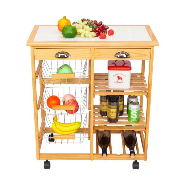 Details about   Utility Cart Trolley Drawer Storage 2Tier Tool Food Service Rolling Salon DK101G 