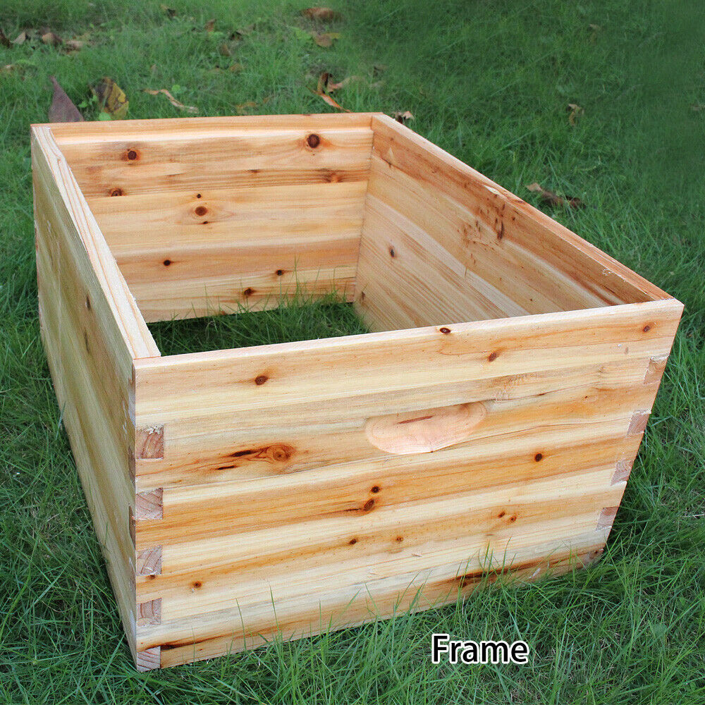 thumbnail 5 - TOP Beehive House 2-Layer Super Brood Beekeeping Bee Hive Box For 7PCS Frames