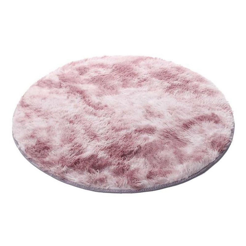 Round Fluffy Rug Carpet Non Slip Soft Area Rugs Washable Bathroom Room ...