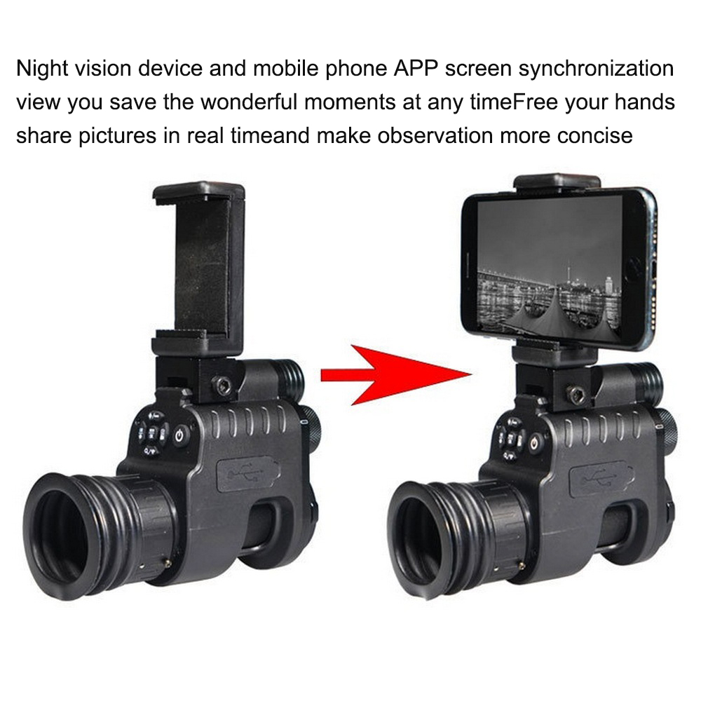 HD Digital IR Rifle Scope Day & Night Infrared Wifi 850nm Red Dot