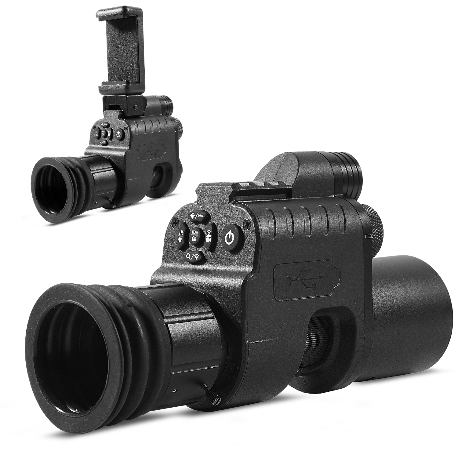 HD Digital IR Rifle Scope Day & Night Infrared Wifi 850nm Red Dot ...