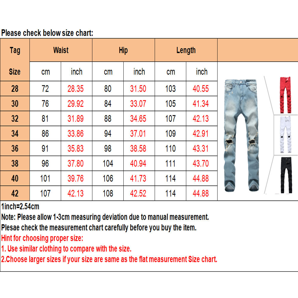 Gas Jeans Size Chart
