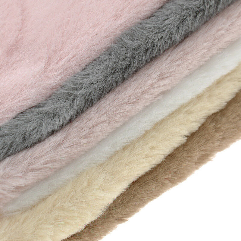 A4 Faux Rabbit Hair Fur Fabric Sheet Plush Soft Imitation Fur DIY