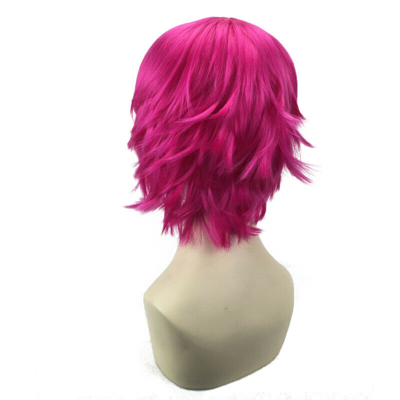 Anime Short Wig Cosplay Party Straight Hair Full Wigs Costume For Men 