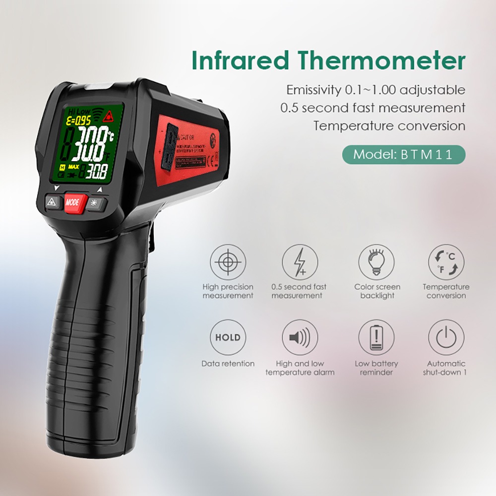 Non Contact LCD Digital Infrared Thermometer Temperature IR Gun Industrial 
