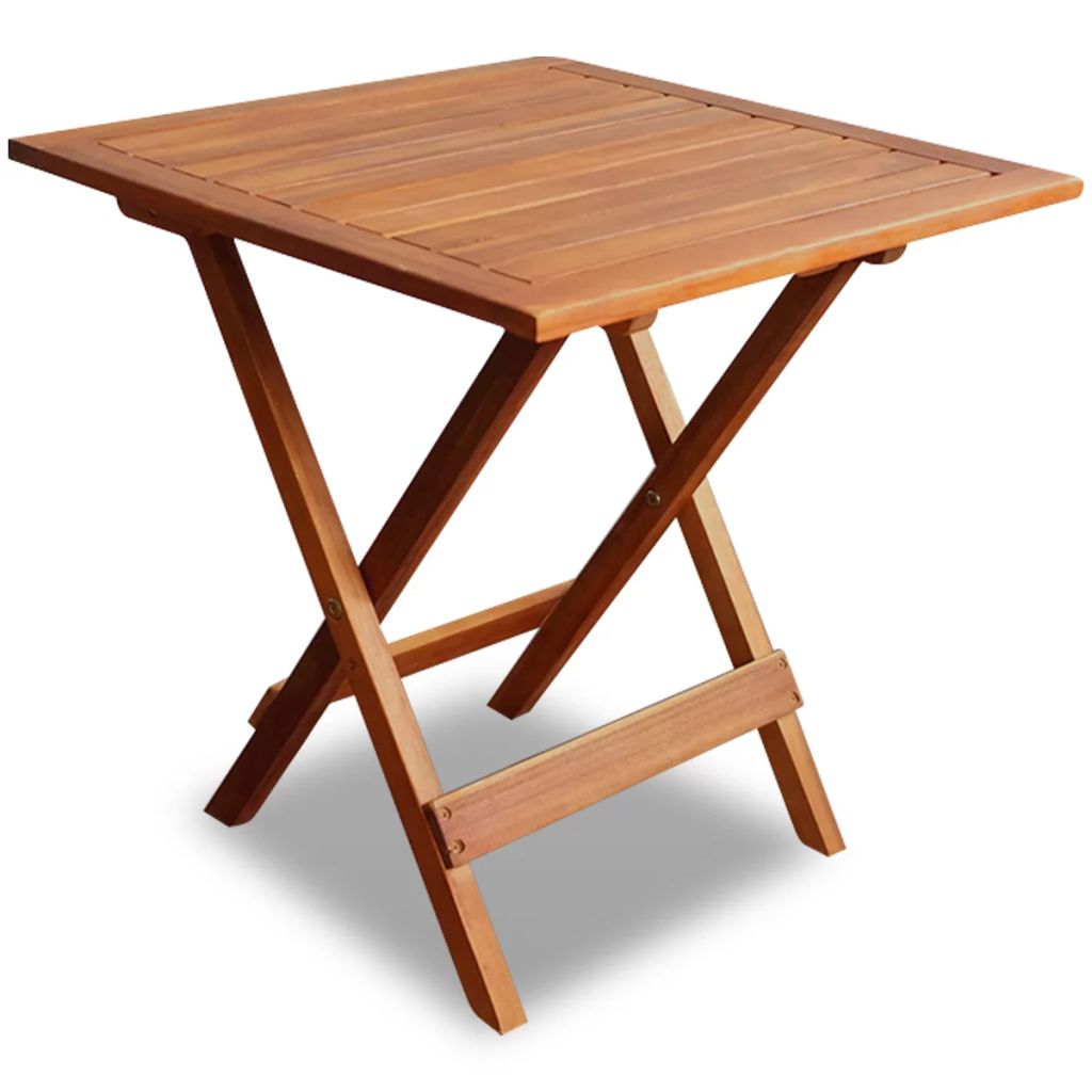 Details About Folding Wooden Coffee Table Acacia Wood Furniture Outdoor Garden Park Side