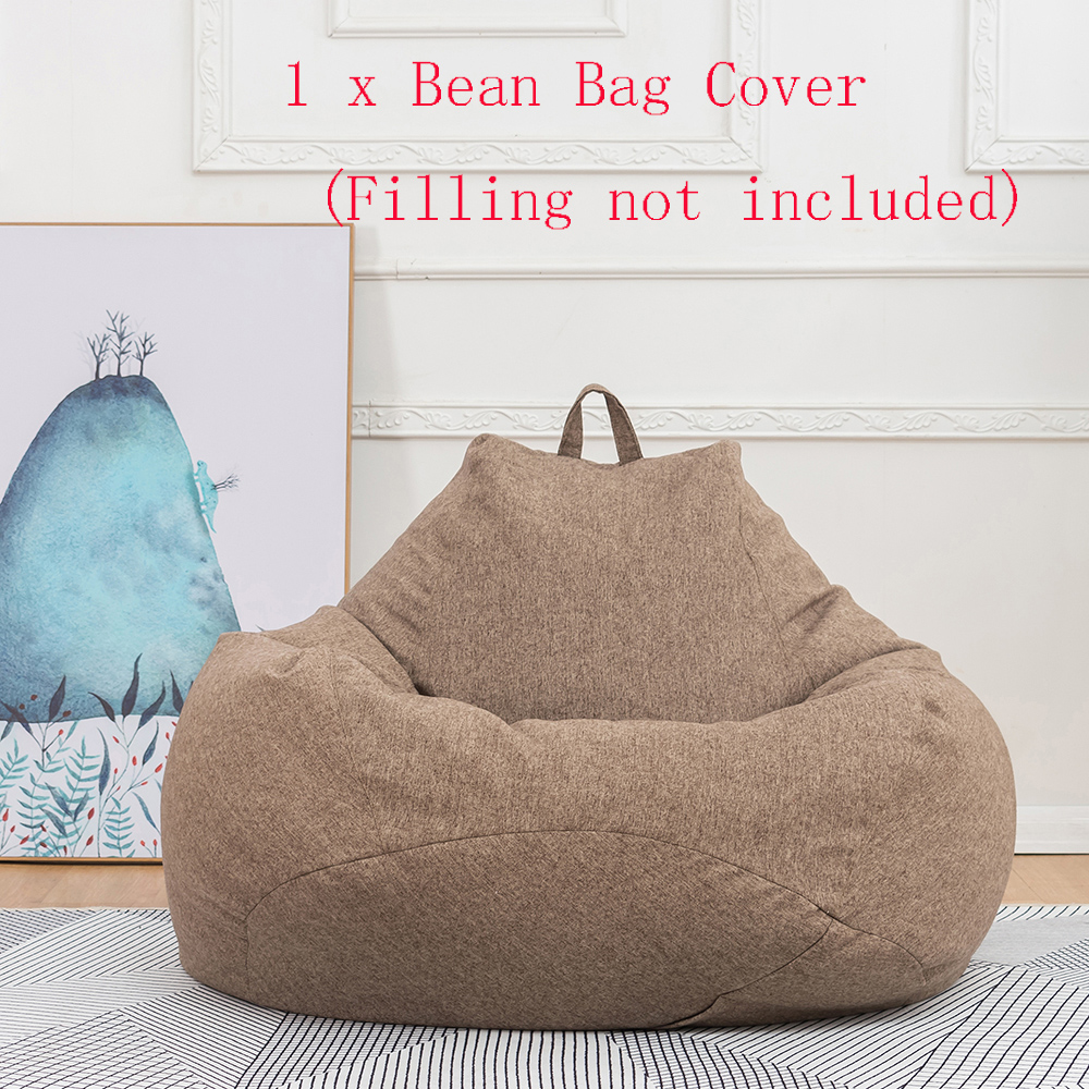 Bean Bag Chair Sofa Cover Lazy Lounger Cushion Case Couch Seat Toy Storage Cover