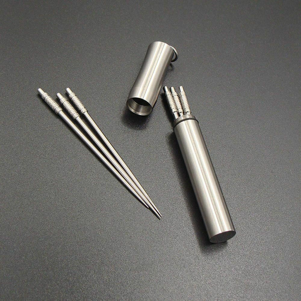 Details about   Titanium Anti-allergic Toothpick Camping Hiking Pocket Tooth Pick Outdoor EDC