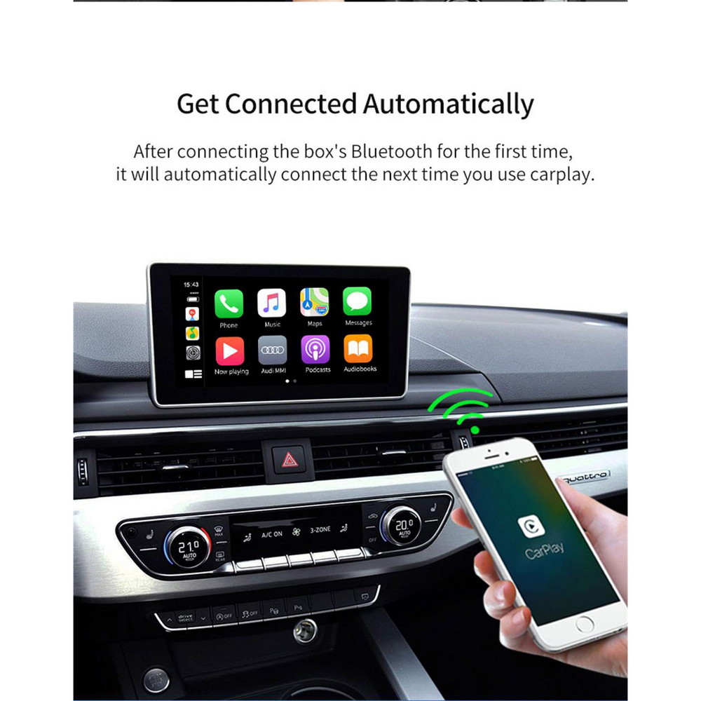 Wireless carlinkit v2.0 Bluetooth USB Activator for car with OEM Wired carplay 