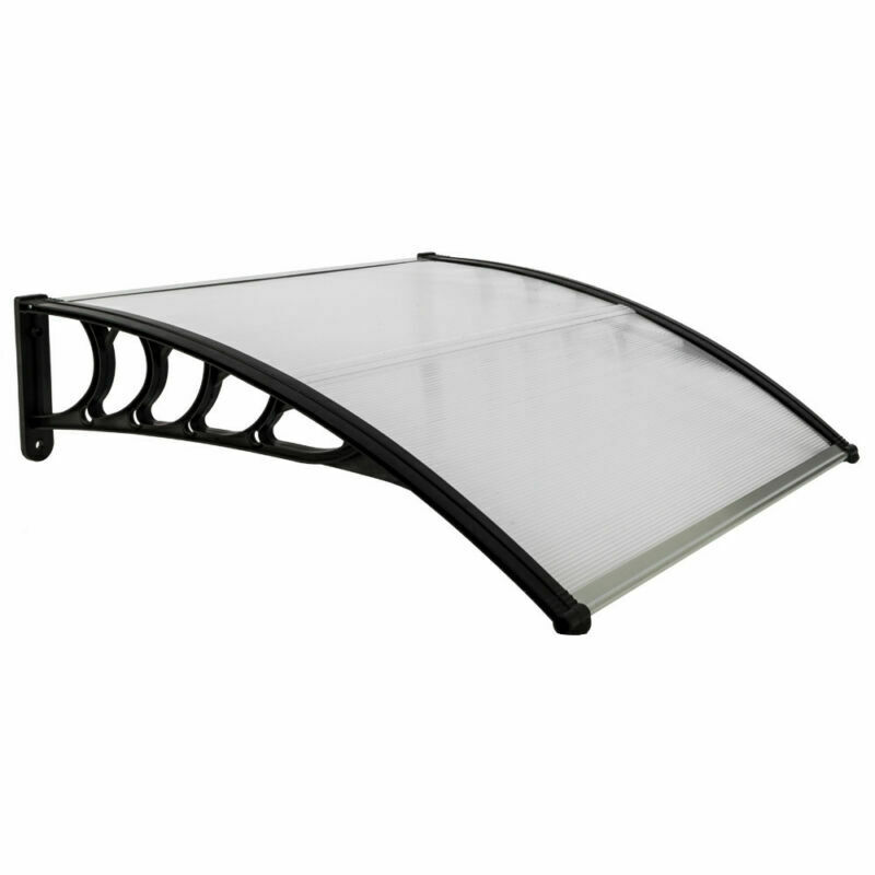 Outdoor Window Front Door Rain Cover Awning Patio Eaves Canopy 80"x40