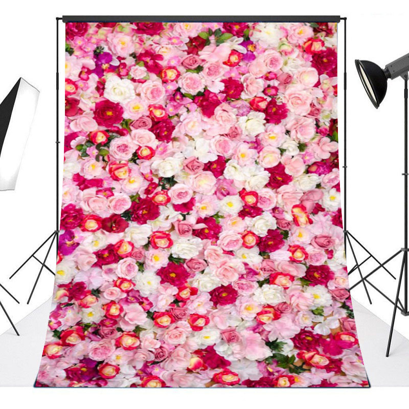 LB 6x9ft Spring Flower Vinyl Photography Backdrop Customized Floral Photo Background Studio Props CL469