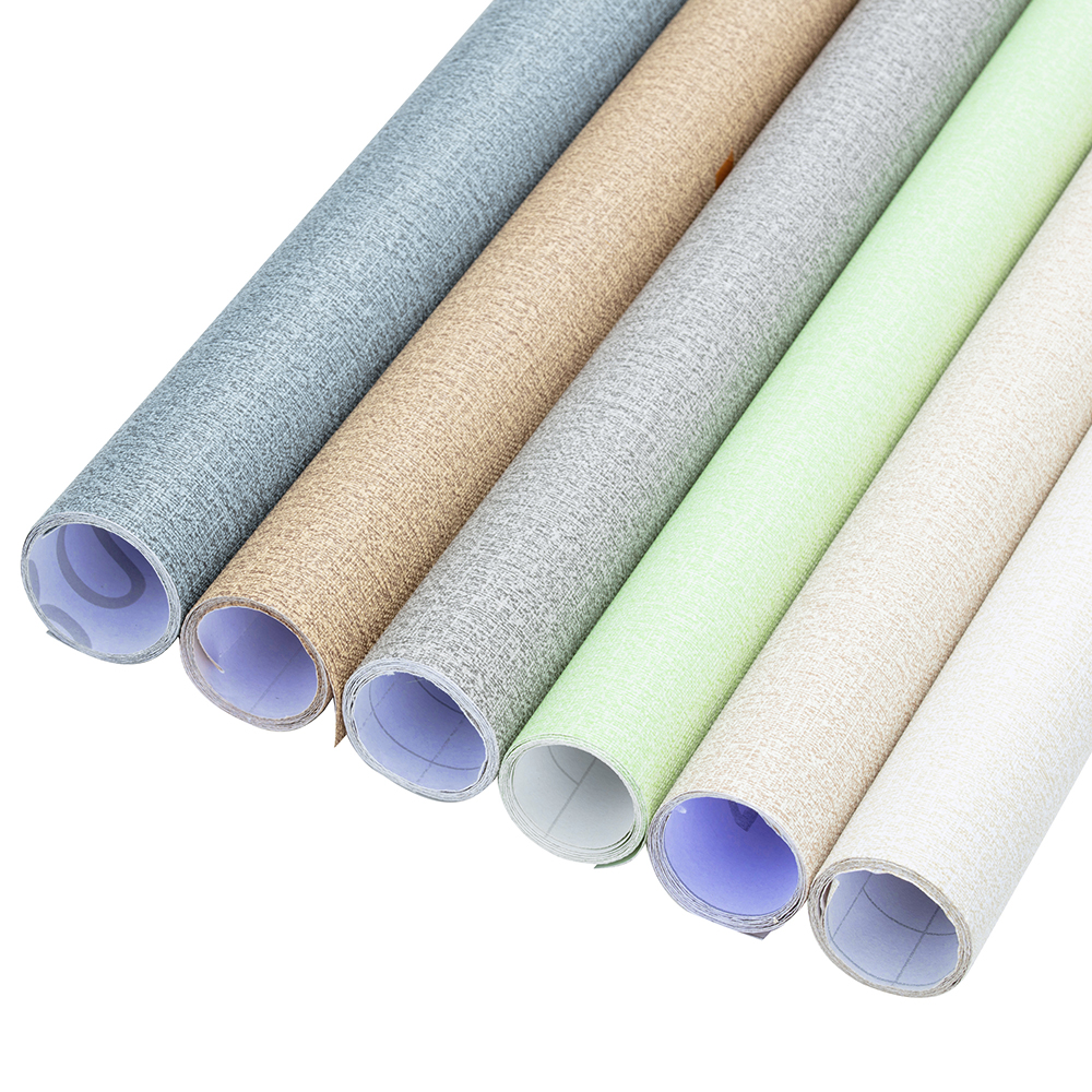 3D Stick Wallpaper Linen Peel Self Adhesive Contact Paper Home Modern