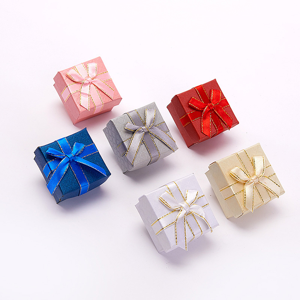 24x Gift Storage Box Cube Ring Case Necklace Earrings Holder Jewelry Containers