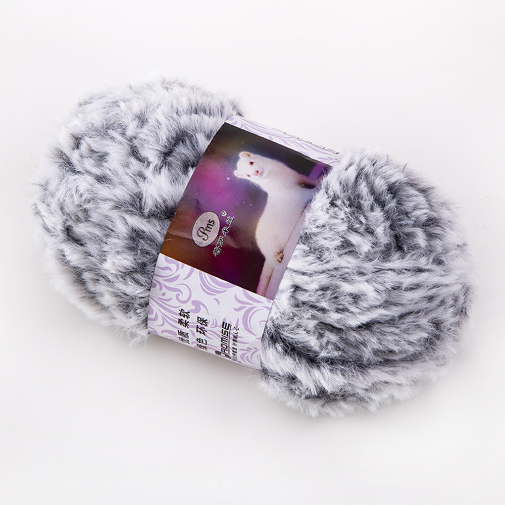 Furry Yarn Crochet Kntting Ivory Plush Yarn Super Soft Art Yarn DIY Sweater  Scarf Hat Baby Blanket Faux Fur Pillow Yarn 400g